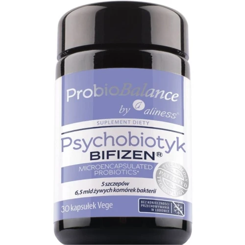 ProbioBalance Psychobiotyk BIFIZEN 6,5mld, 30 kapsułek - Wsparcie mikrobioty jelitowej i osi jelitowo-mózgowej