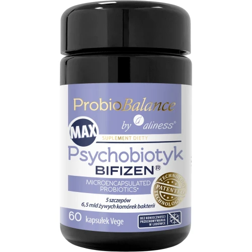 ProbioBalance MAX Psychobiotyk BIFIZEN 6,5 mld, 60 kapsułek - Wsparcie mikroflory jelitowej i osi jelito-mózg