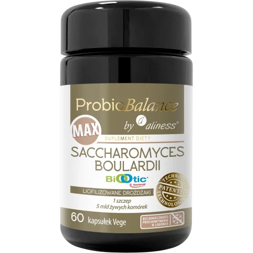 ProbioBalance MAX Saccharomyces Boualardii 5 mld/250 mg, 60 kapsułek - Wsparcie równowagi mikroflory jelitowej