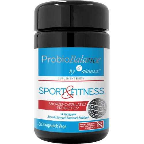 ProbioBalance Probiotyk Sport & Fitness Balance 30 mld, 30 kapsułek - Zaawansowany kompleks 14 szczepów bakterii dla osób aktywnych fizycznie