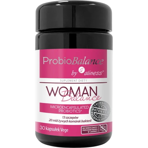 ProbioBalance Probiotyk Woman Balance 20 mld, 30 kapsułek - Zaawansowany kompleks 14 szczepów bakterii dla kobiet