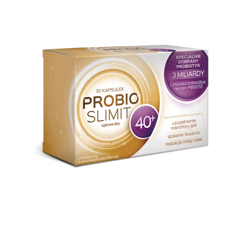 Probioslimit 40+, 30 kapsułek - Z Cola nitida, opuncją figową i chromem