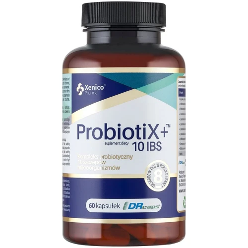 ProbiotiX+ 10 IBS, 60 kapsułek - Uzupełnienia naturalną mikroflorę jelitową osób dorosłych