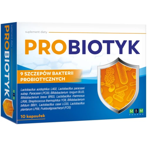 ProBiotyk, 10 kapsułek - 9 szczepów bakterii probiotycznych w 1 kapsułce