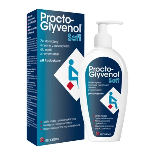 Procto-Glyvenol Soft Żel do higieny intymnej, 180 ml - Formuła o działaniu kojącym i przeciwbakteryjnym