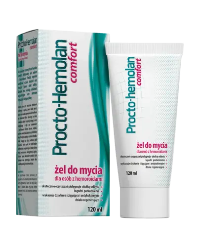 Procto-Hemolan Comfort, żel do mycia, 120 ml - Żel do mycia dla osób z hemoroidami