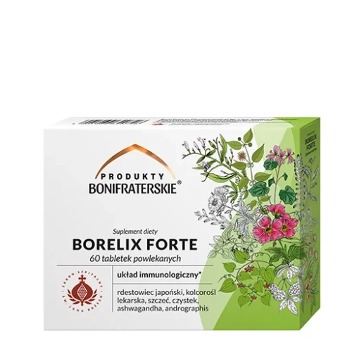 Produkty Bonifraterskie Borelix Forte, 60 tabletek - Naturalne wsparcie odporności