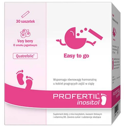 Profertil Inositol, smak jagodowy, 30 saszetek - Wspomaga równowagę hormonalną u kobiet planujących ciążę