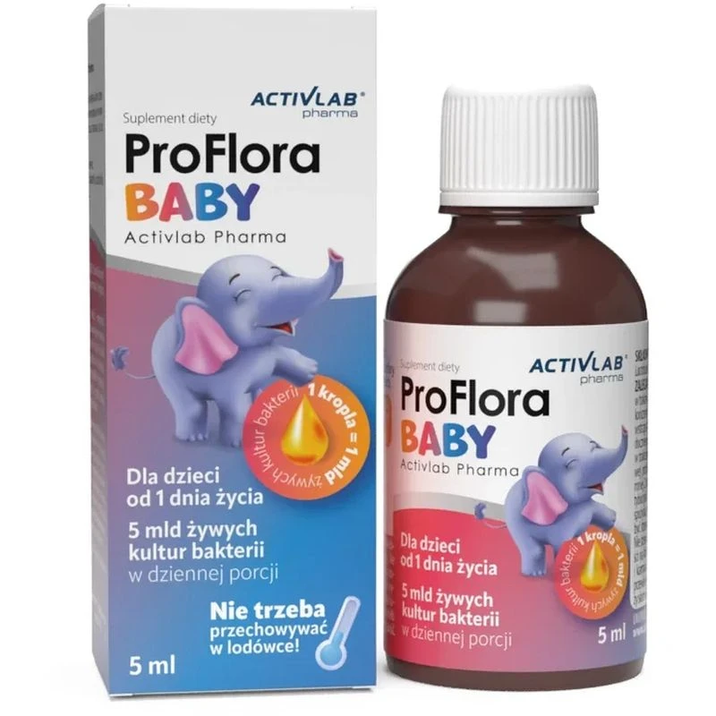 Activlab Pharma ProFlora BABY, 5 ml - Probiotyk dla noworodka