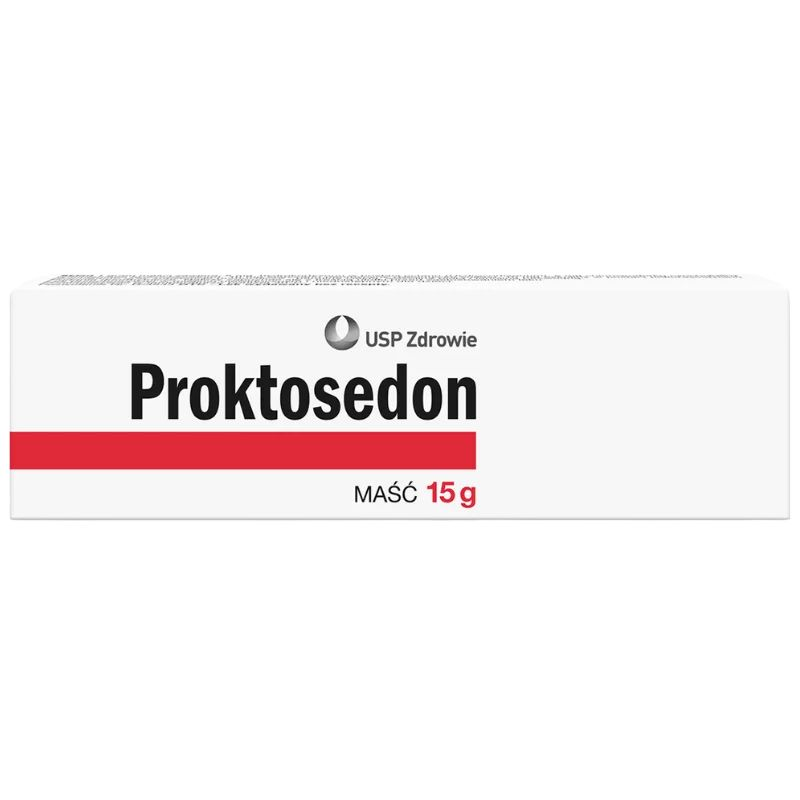 Proktosedon maść doodbytnicza, 15 g - Na hemoroidy, stany zapalne odbytu, szczeliny i świąd odbytu