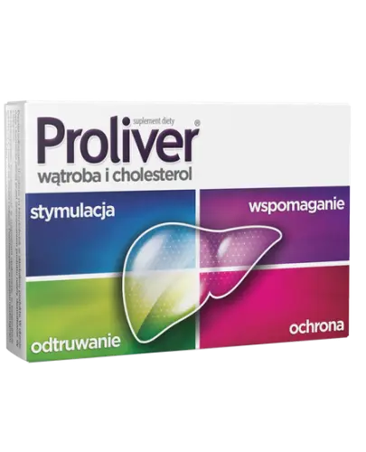 Proliver, 30 tabletek - Z choliną i wyciągami ziołowymi