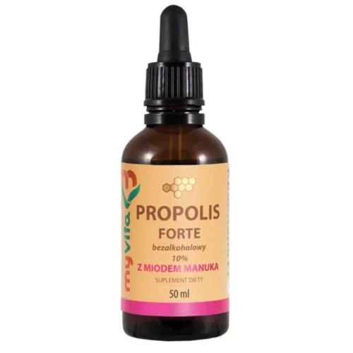 MyVita Propolis Bezalkoholowy 10% z miodem manuka, 50 ml