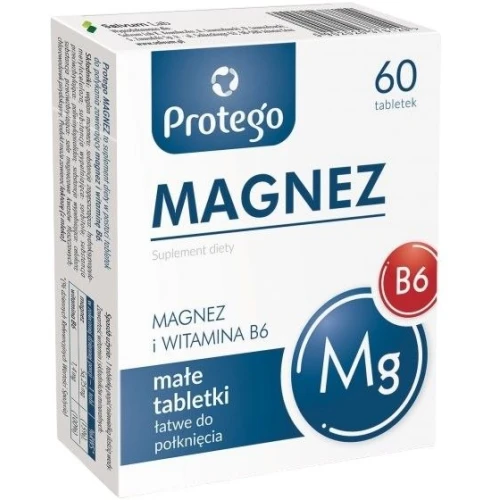 Protego Magnez, 60 tabletek - Małe, łatwe do połknięcia tabletki