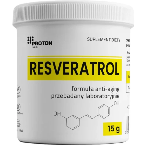 Proton Labs Resveratrol, proszek 15 g - Naturalny polifenol z rdestowca japońskiego – wspiera układ krążenia