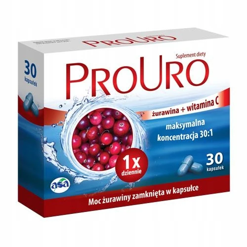 ProUro, 30 kapsułek - Wyciąg z owoców żurawiny na dolegliwości kobiet