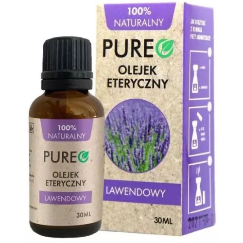 Pureo Naturalny olejek eteryczny z lawendy, 30 ml - Relaks, wyciszenie i pielęgnacja skóry
