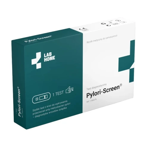 Pylori-Screen Test na Helicobacter pylori z krwi, 1 sztuka - Test diagnostyczny do użytku domowego