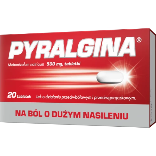 Pyralgina 20 tabletek - O działaniu przeciwbólowym i przeciwgorączkowym 