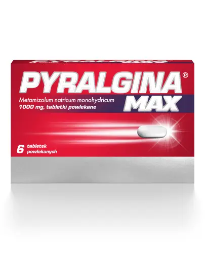 Pyralgina Max, 6 tabletek - O działaniu przeciwbólowym i przeciwgorączkowym