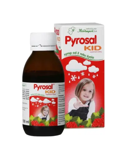 Pyrosal Kids, 100 ml - Suplement diety z czarnym bzem od 3. roku życia