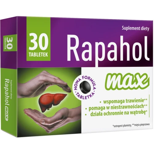 Rapahol Max, 30 tabletek - Ostropest plamisty z miętą