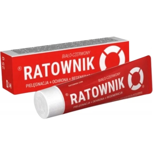 Ratownik Biało-Czerwony Mulitaktywny balsam, 25 g - Intensywnie natłuszcza i regeneruje
