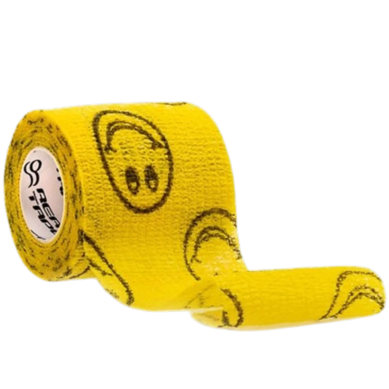 Rea Tape Uśmiech, Elastyczny bandaż kohezyjny samoprzylepny, 5 cm x 4,5 m, 1 sztuka - Stabilizacja bez zapinek