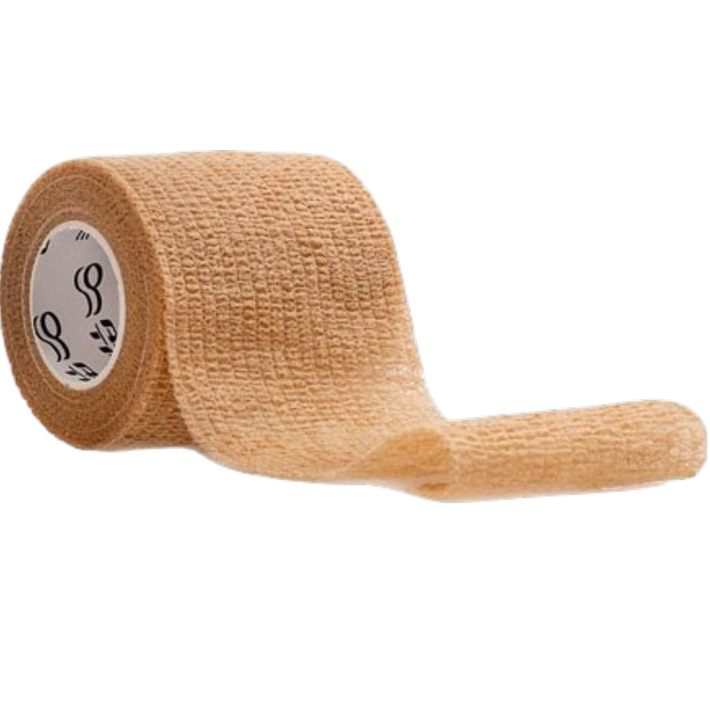 Rea Tape Beżowy, Elastyczny bandaż kohezyjny samoprzylepny, 5 cm x 4,5 m, 1 sztuka - Mocuje bez zapinek i nie wymaga użycia nożyczek