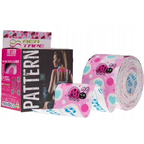 Rea Tape Patern Biedronki Taśma kinezjologiczna, 1 sztuka - Taśma do tapingu