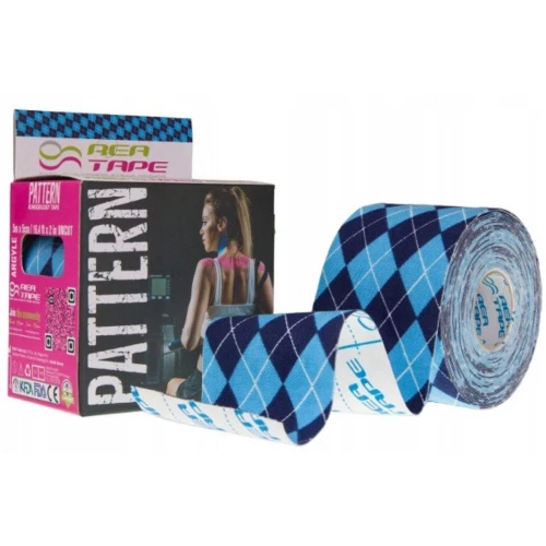Rea Tape Patern Kratka Taśma kinezjologiczna, 1 sztuka - Taśma do tapingu