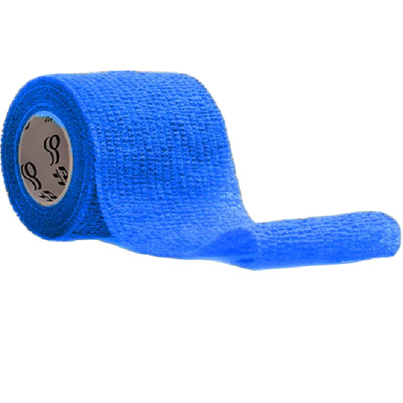 Rea Tape Niebieski, Elastyczny bandaż kohezyjny samoprzylepny, 5 cm x 4,5 m, 1 sztuka - Mocuje bez zapinek i nie wymaga użycia nożyczek