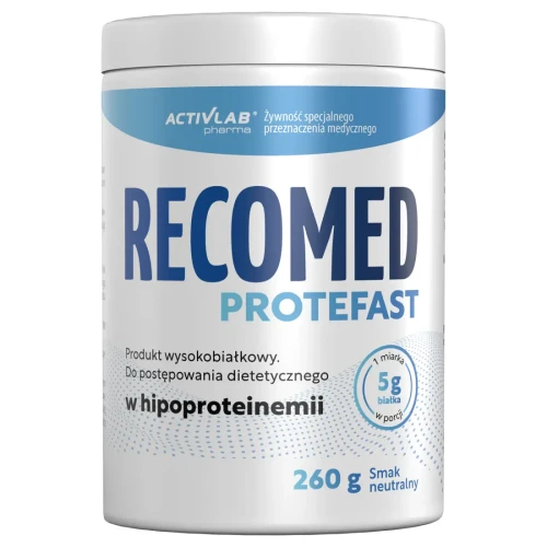 Recomed Protefast, smak neutralny, 260 g - Produkt wysokobiałkowy