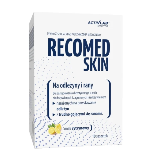 Recomed Skin, 10 saszetek - Na odleżyny i trudnogojące się rany