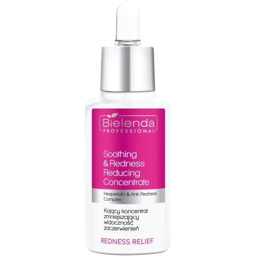 Bielenda Professional Redness Relief Kojący koncentrat zmniejszający widoczność zaczerwienień, 30 ml - Do skóry naczynkowej i wrażliwej
