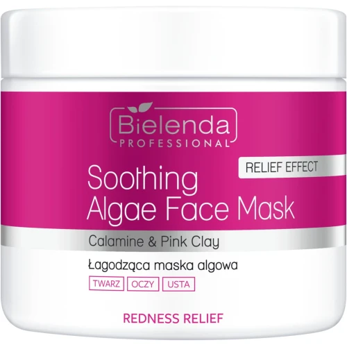 Bielenda Professional Redness Relief Łagodząca maska algowa, 160 g - Do skóry naczynkowej i skłonnej do zaczerwienień