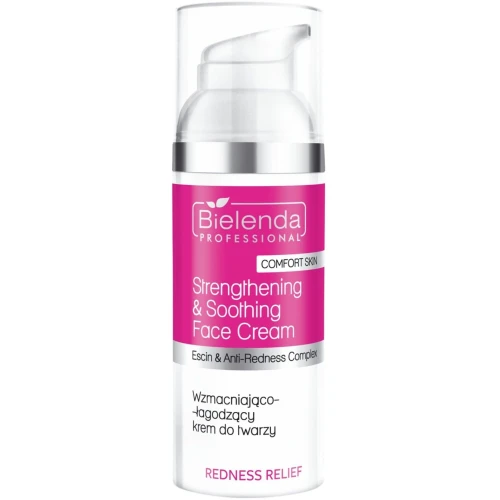 Bielenda Professional Redness Relief Wzmacniająco-łagodzący krem na naczynka, 50 ml - Do cery naczynkowej, wrażliwej i z rumieniem