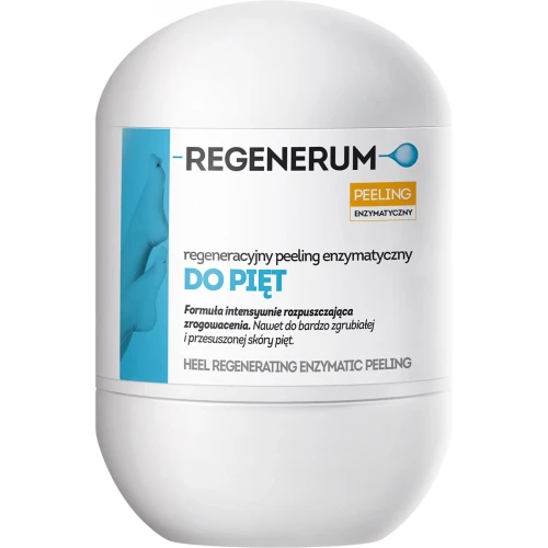 Regenerum Regeneracyjny peeling enzymatyczny do pięt, roll-on 50 ml - Usuwa zrogowacenia, zgrubienia i odciski