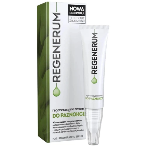 Regenerum Regeneracyjne serum do paznokci z kwasami AHA, 4 ml - Na kruche i rozdwajające się paznokcie oraz suche skórki