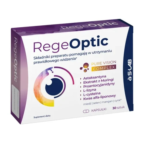 RegeOptic, 30 kapsułek - Suplement diety ze składnikami wspomagającymi prawidłowe widzenie