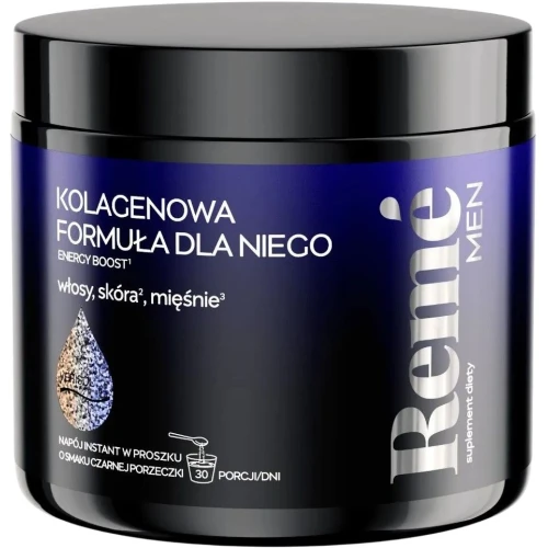 Remé Men Kolagenowa Formuła dla Niego, 150 g - Suplement diety z kolagenem VERISOL® i ekstraktem z żeń-szenia