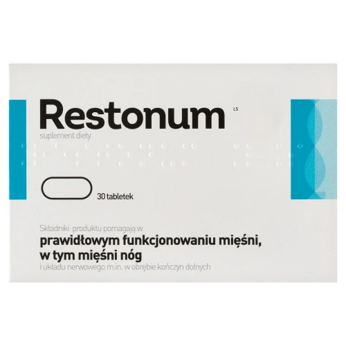 Restonum LS,  30 tabletek - Z żelazem, magnezem i witaminami