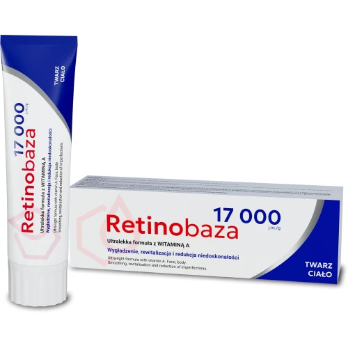 Retinobaza 17000, krem do  twarzy i ciała, 30 g - Wygładza, rewitalizuje i redukuje zmarszczki