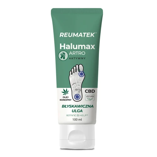 Botanic Help Reumatek Halumax Artro, maść, 100 ml - Z olejem konopnym z CBD, arniką i kamforą