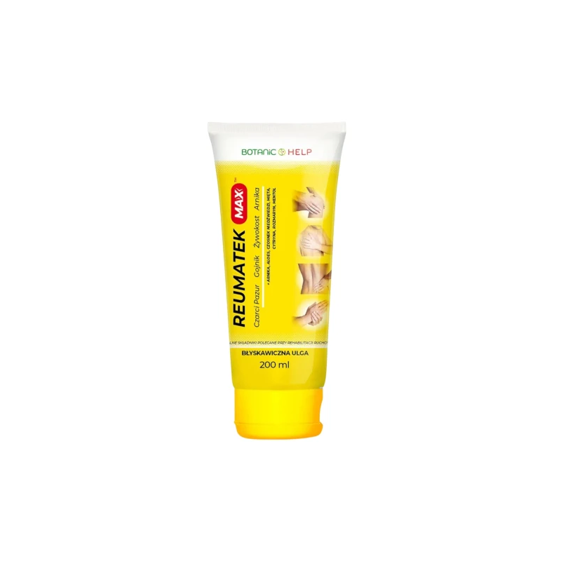 Botanic Help Reumatek Max, żel 200 ml -  Rozluźniająco – relaksujący żel do masażu