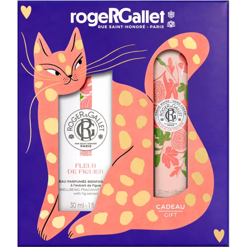 Roger & Gallet Fleur de Figuier Zestaw - woda zapachowa, 30 ml + krem do rąk, 30 ml - Z nutami figi, piżma i grejpfruta
