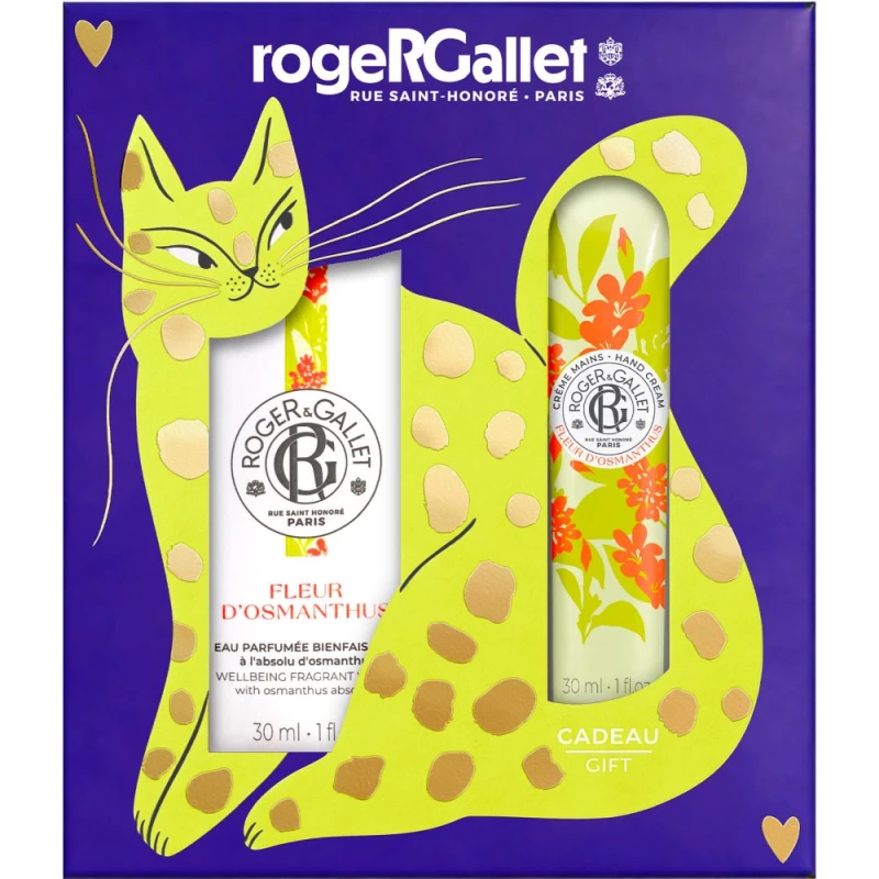 Roger & Gallet Fleur d’Osmanthus Zestaw - woda zapachowa, 30 ml + krem do rąk, 30 ml - Kwiatowo-owocowy zapach
