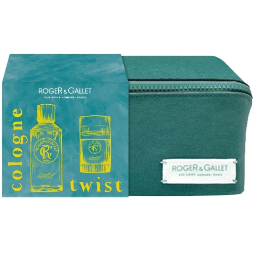 Roger & Gallet Twist Set Woda kolońska, 100, ml + Dezodorant 24h, 150 ml - Energetyzująca świeżość na cały dzień