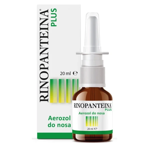 Rinopanteina Plus Aerozol do nosa, 20 ml - Nawilża i wspomaga regenerację śluzówki nosa