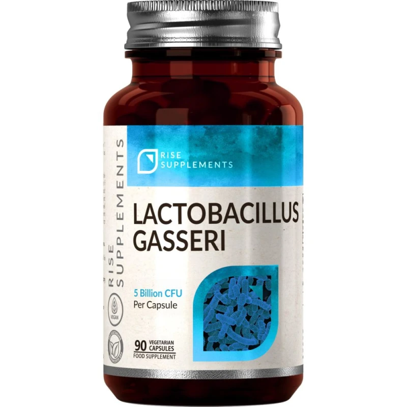 Rise Supplements Lactobacillus Gasseri LG050 5 mld CFU,  90 kapsułek - Probiotyk dla dorosłych