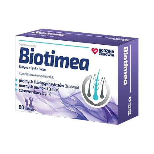 Rodzina Zdrowia Biotimea, 60 tabletek - Z biotyną, cynkiem i selenem
